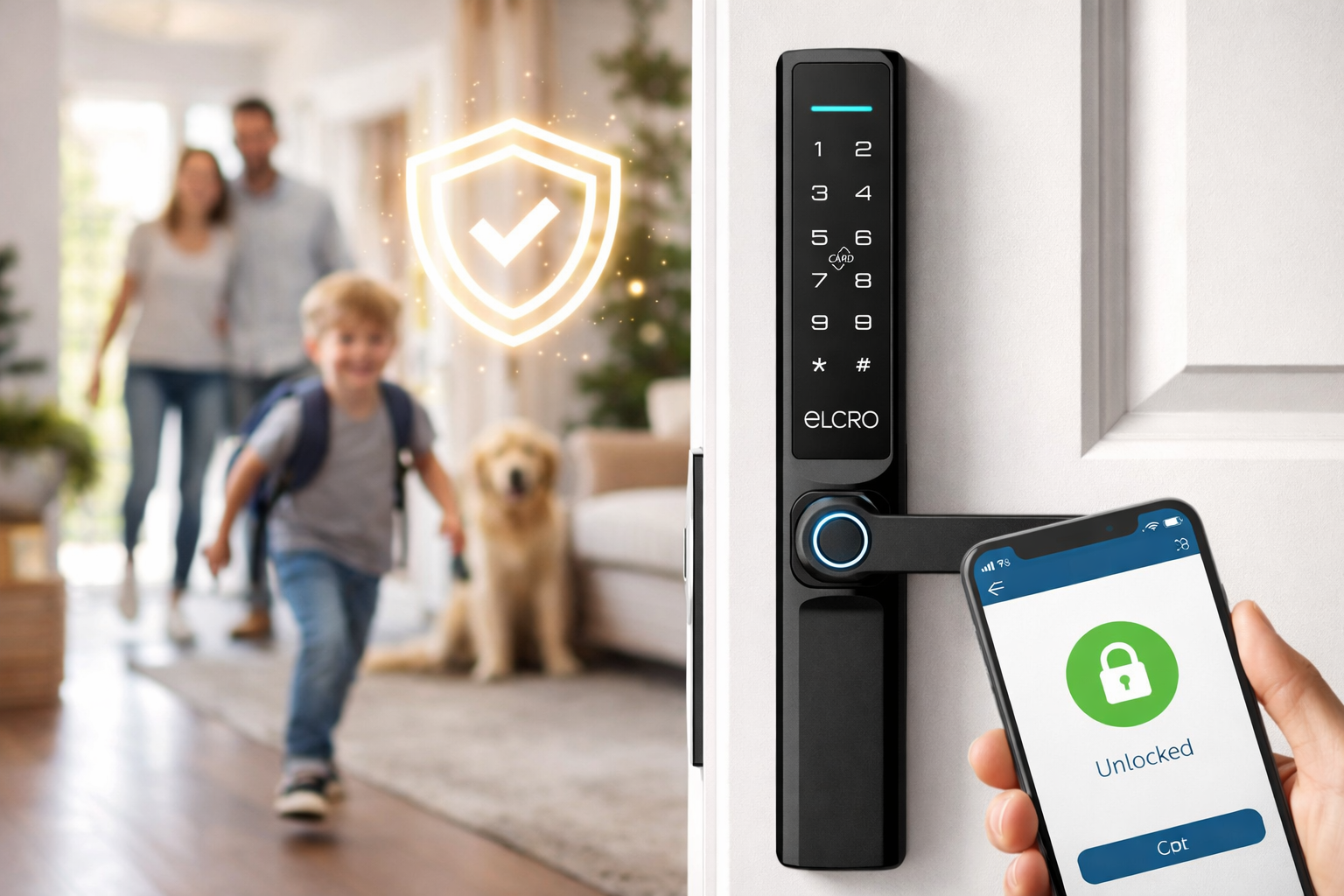 Is a smart lock secure? How a smart door lock increases Your home security and everyday peace of mind.